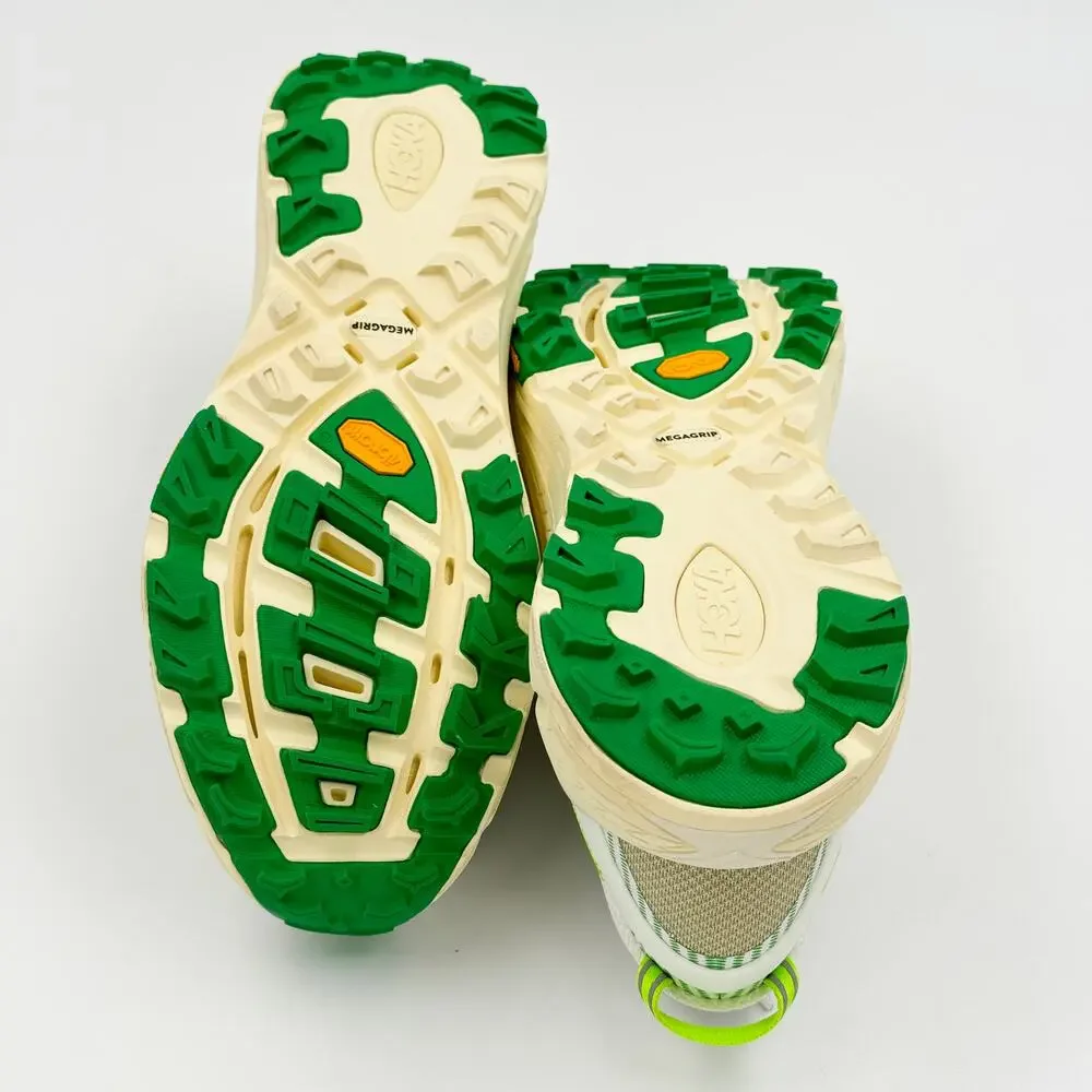 HOKA Mafate Speed 2 White Fresh Cut Grass Trail Running Shoes M13 W14 Vibram